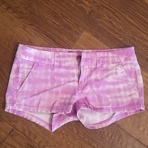 American Eagle pink tie dye shorts